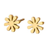 Golden star-shaped pearl ear stud set, ear needles, bio-ceramic ear sticks and earrings Item Picture