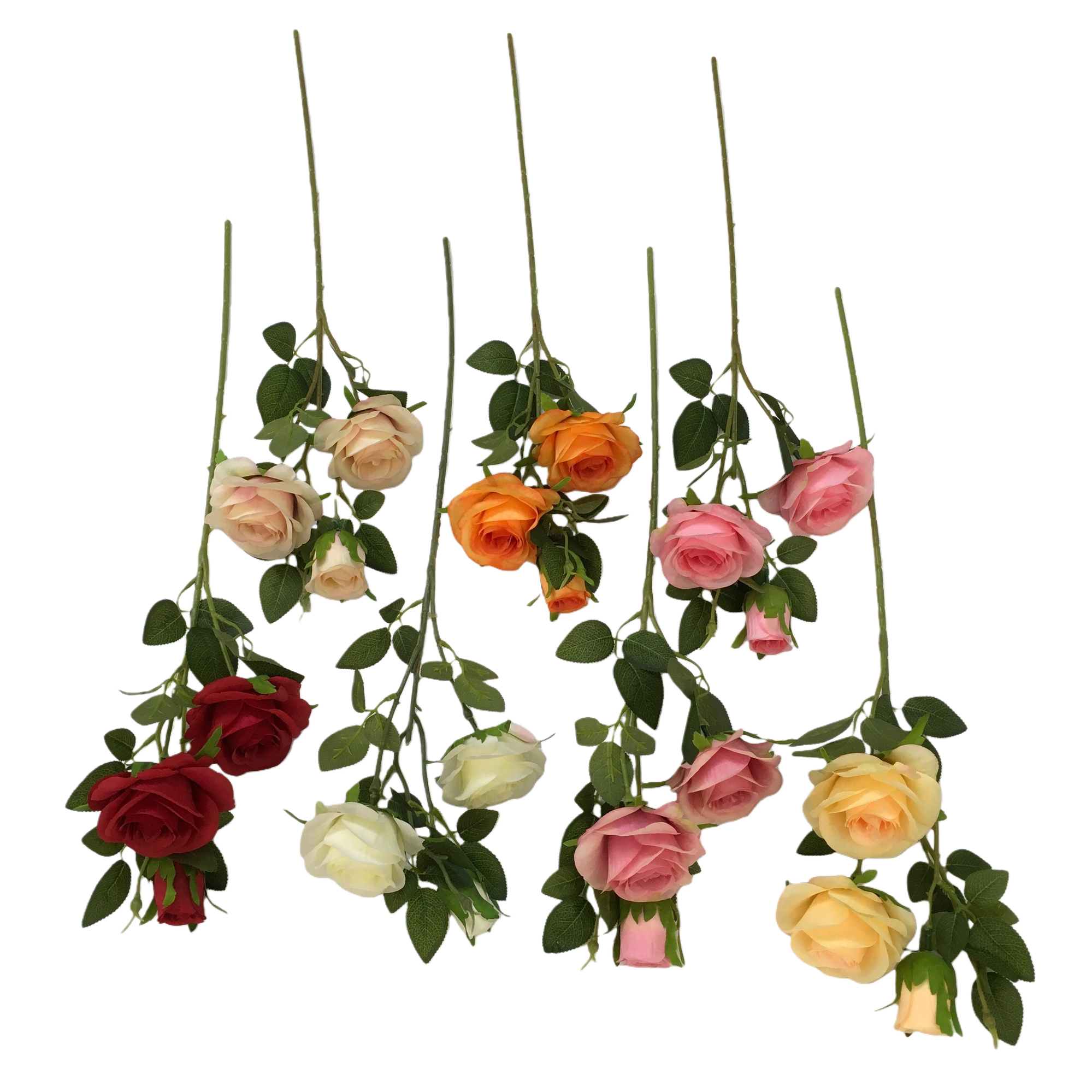 Artificial rose interior decoration, wedding arrangement, artificial flower single artificial flower bouquet Item Picture
