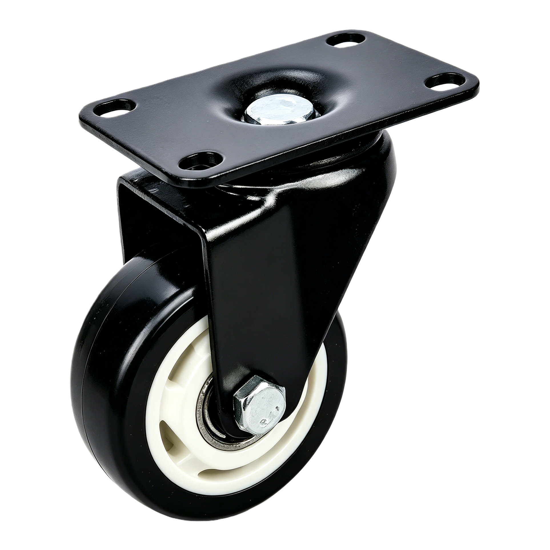 Black swivel wheel 360-degree rotating silent load-bearing pulley universal furniture table and chair accessories Item Picture