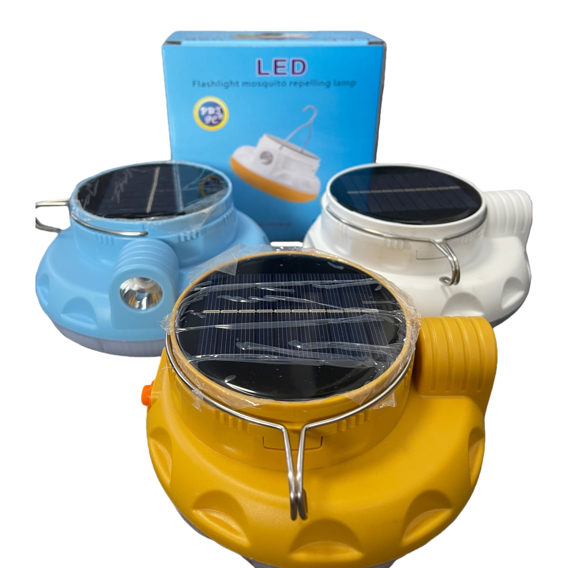 Solar-powered portable mosquito repellent lamp, camping lamp Item Picture