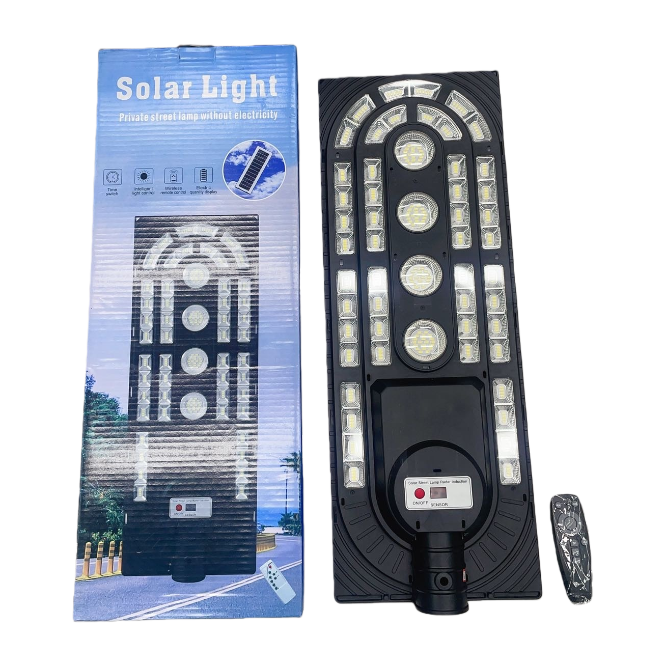 The black portable solar garden lamp with solar panel lighting weighs 180g Item Picture