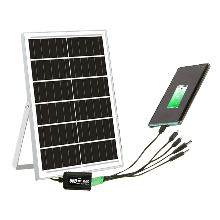 خلية الخلايا الشمسية 12V المكونة من الألواح الضوئية الشمسية مع مصابيح شمسية Item Picture