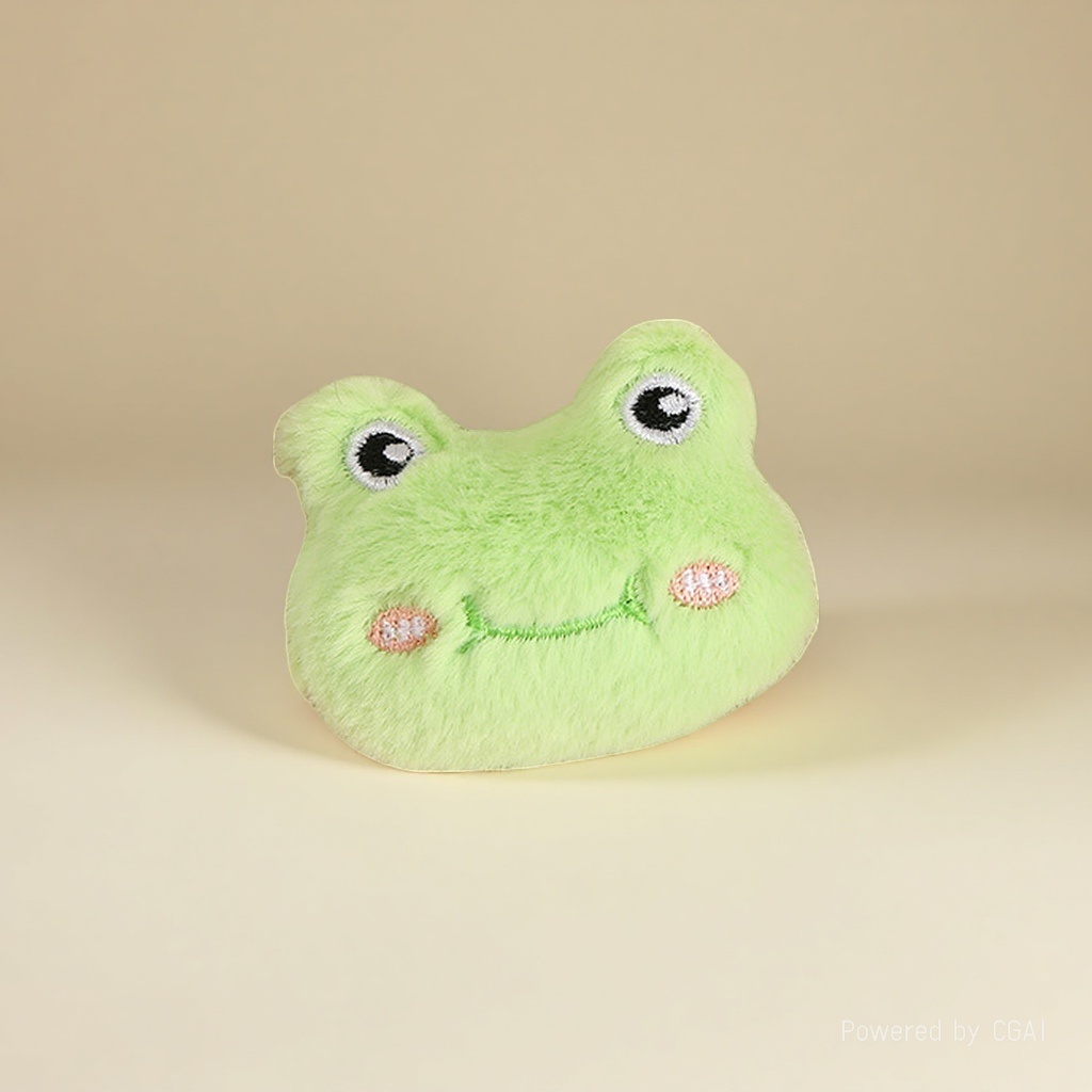Green plush frog-shaped cartoon accessory Application Scenario
