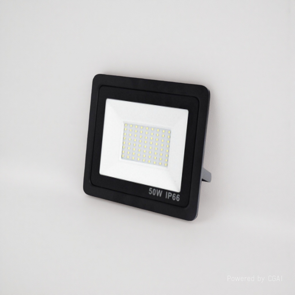 Yaming black square LED floodlight, 300W solar lighting lamp, signboard surveillance light details Picture