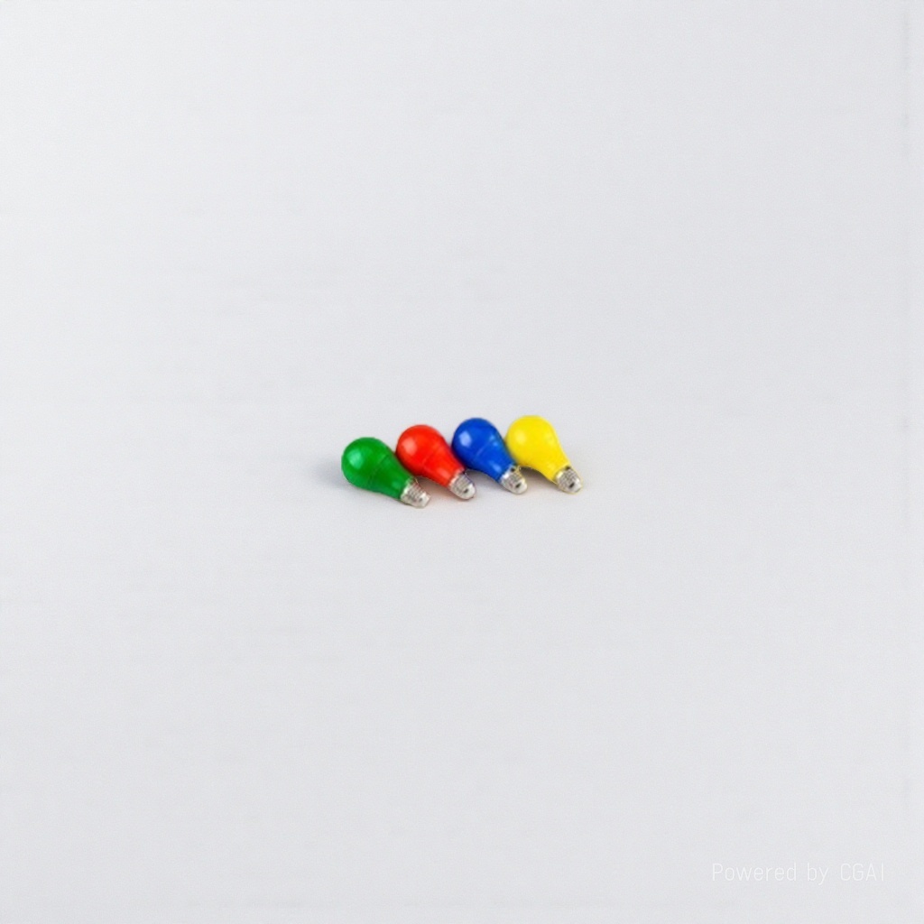LED colored light-emitting disc bulbs for micro-landscape decoration