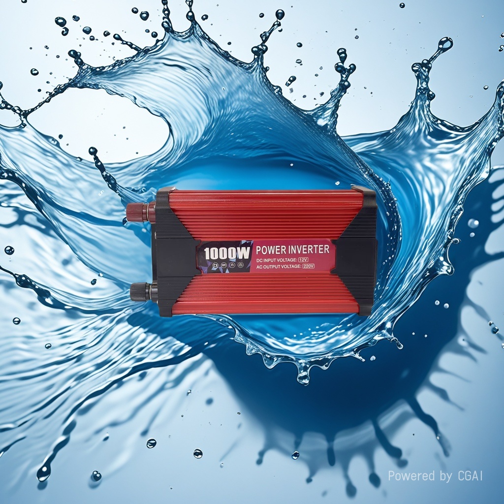 POWMR红色高效锂电池一体逆变器inverter 12V转220V