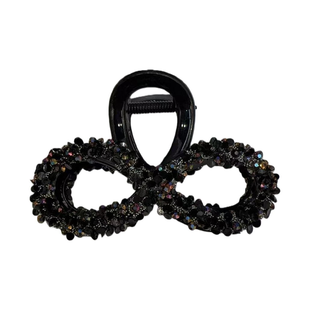 قلادة شعر سوداء من قماش اللؤلؤ Item Picture