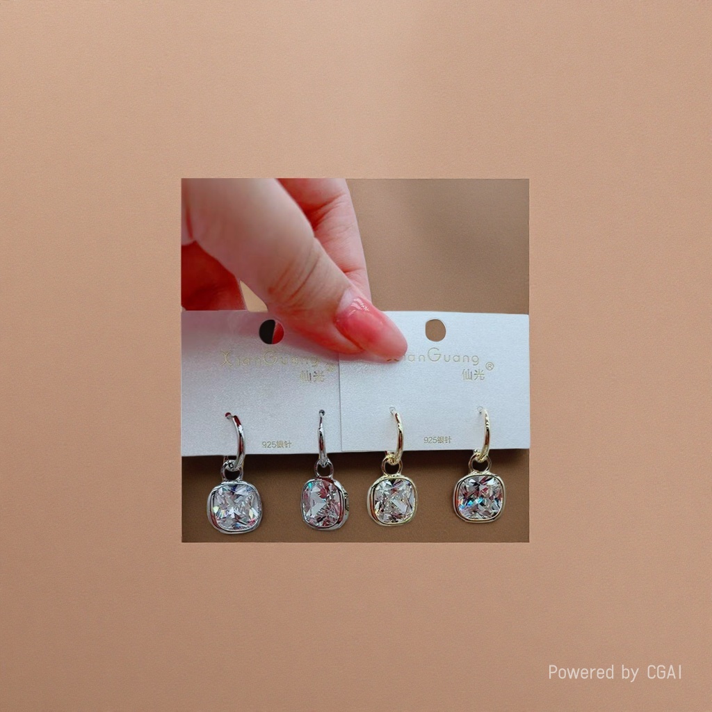 Silver and gold vintage stud earrings, silver needle earrings and other accessories Specification image