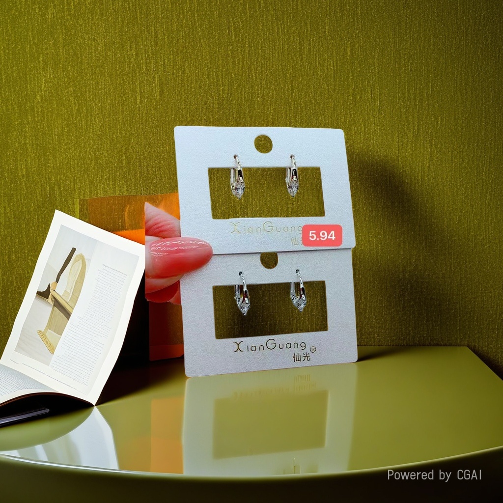 The white diamond ball ear stud set includes bio-ceramic ear sticks, ear needles and earrings Application Scenario