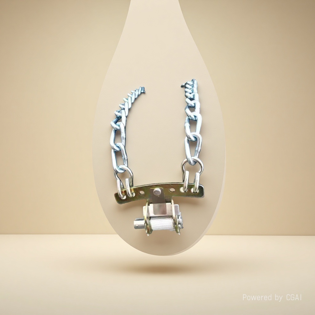 إطارات ذات سلاسل فضية مزخرفة بسلاسل معدنية لسلسلة معدنية Specification image