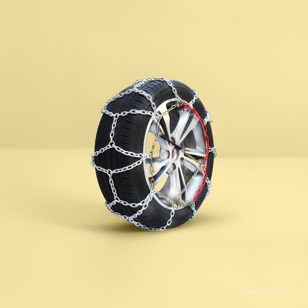 Silver chain tire decorative chain tire anti-skid chain suitable for off-road vehicle metal chain accessories details Picture