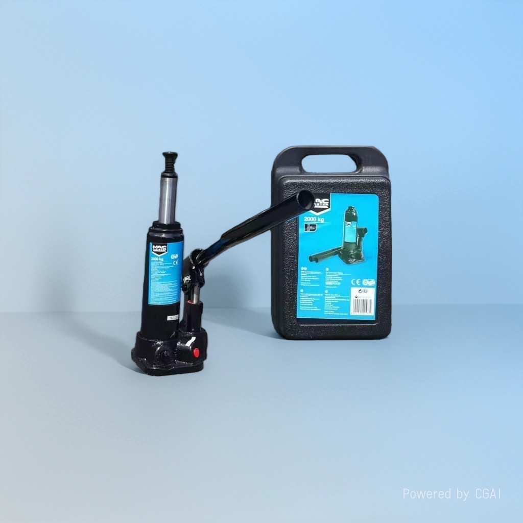 Black hydraulic hand-cranked portable jack, hand-cranked jack 2-ton vertical jack