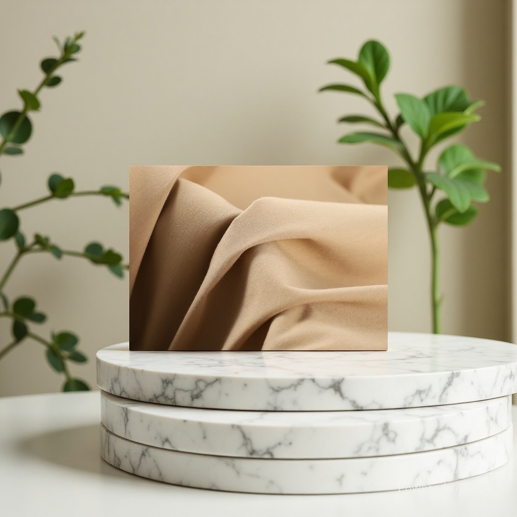 Beige cotton fabric is suitable for DIY home wear and curtains