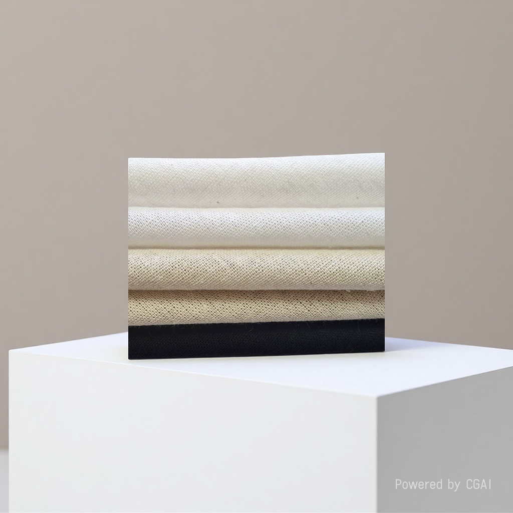 The multi-color cotton-linen blended fabric is stacked to display the cotton-linen ethnic fabric imitating cotton and linen details Picture
