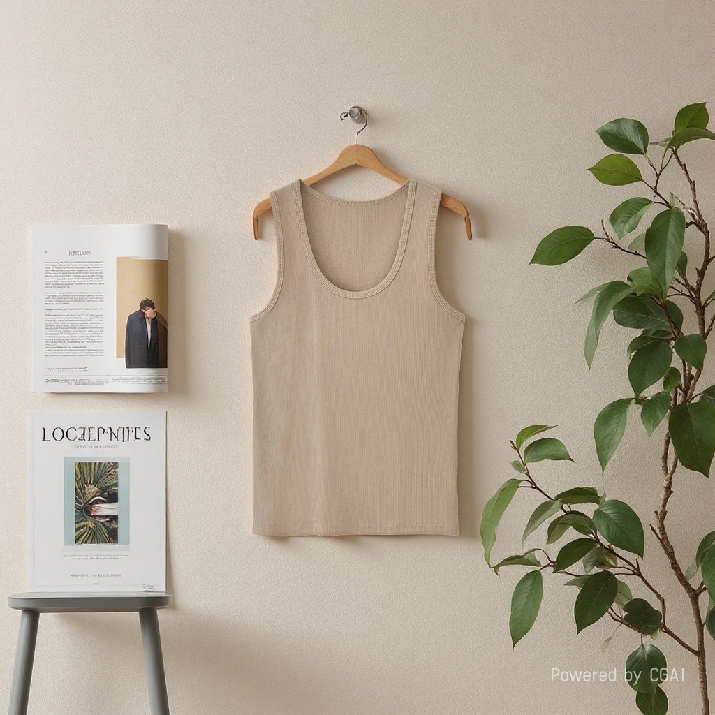 A women's summer top with a U-neck halter, worn outside and inside to prevent exposure, and a white top with a ruffled cotton base. 100848723