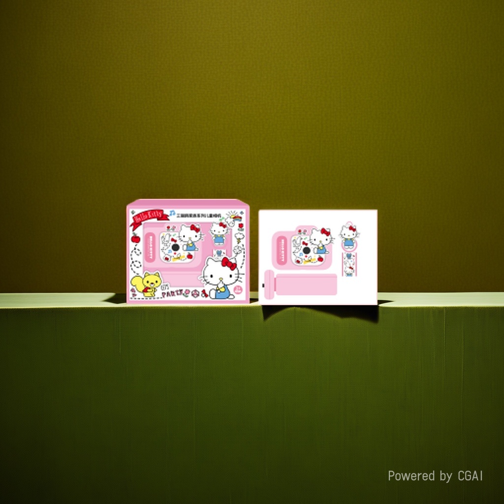 Pink Hello Kitty children's Polaroid camera set with photo paper digital camera negotiable Application Scenario