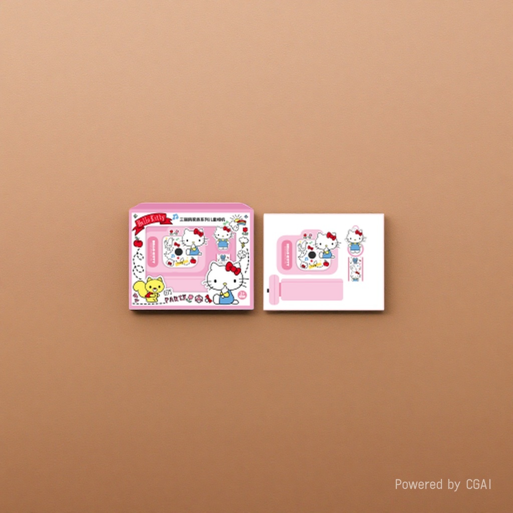 Pink Hello Kitty children's Polaroid camera set with photo paper digital camera negotiable details Picture