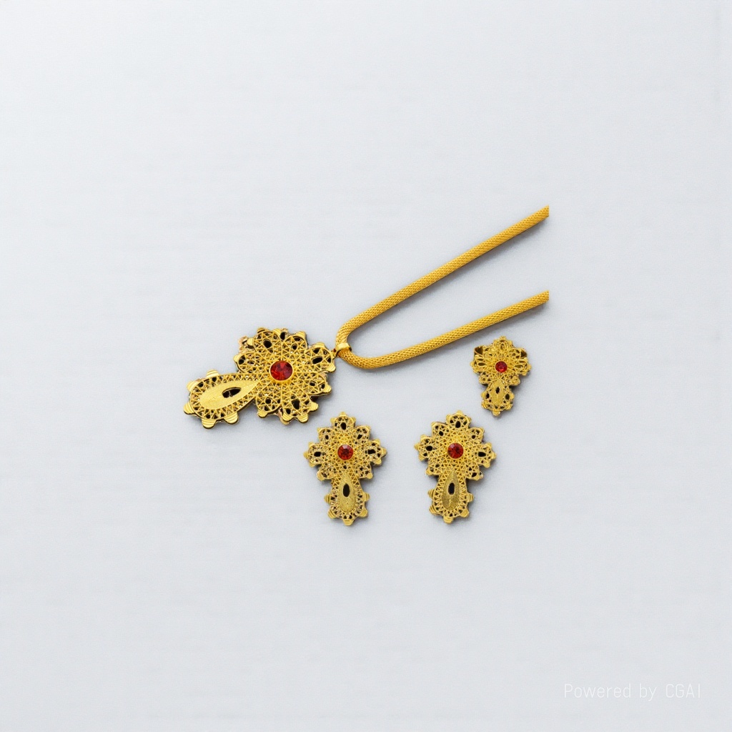 不锈钢套装饰品/饰品/首饰套装/不锈钢饰品/时尚首饰套装白底实物图