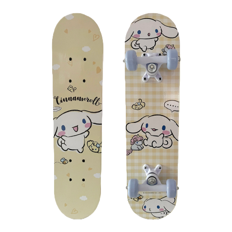 Beige big-eared dog double-lift vitality board PP material scooter 24-inch Coolomi series double-lift board Item Picture