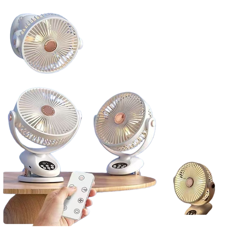محمولة في الهواء الطلق محمولة من جانب مروحة بيضاء صغيرة متحكم فيها من بعد Item Picture
