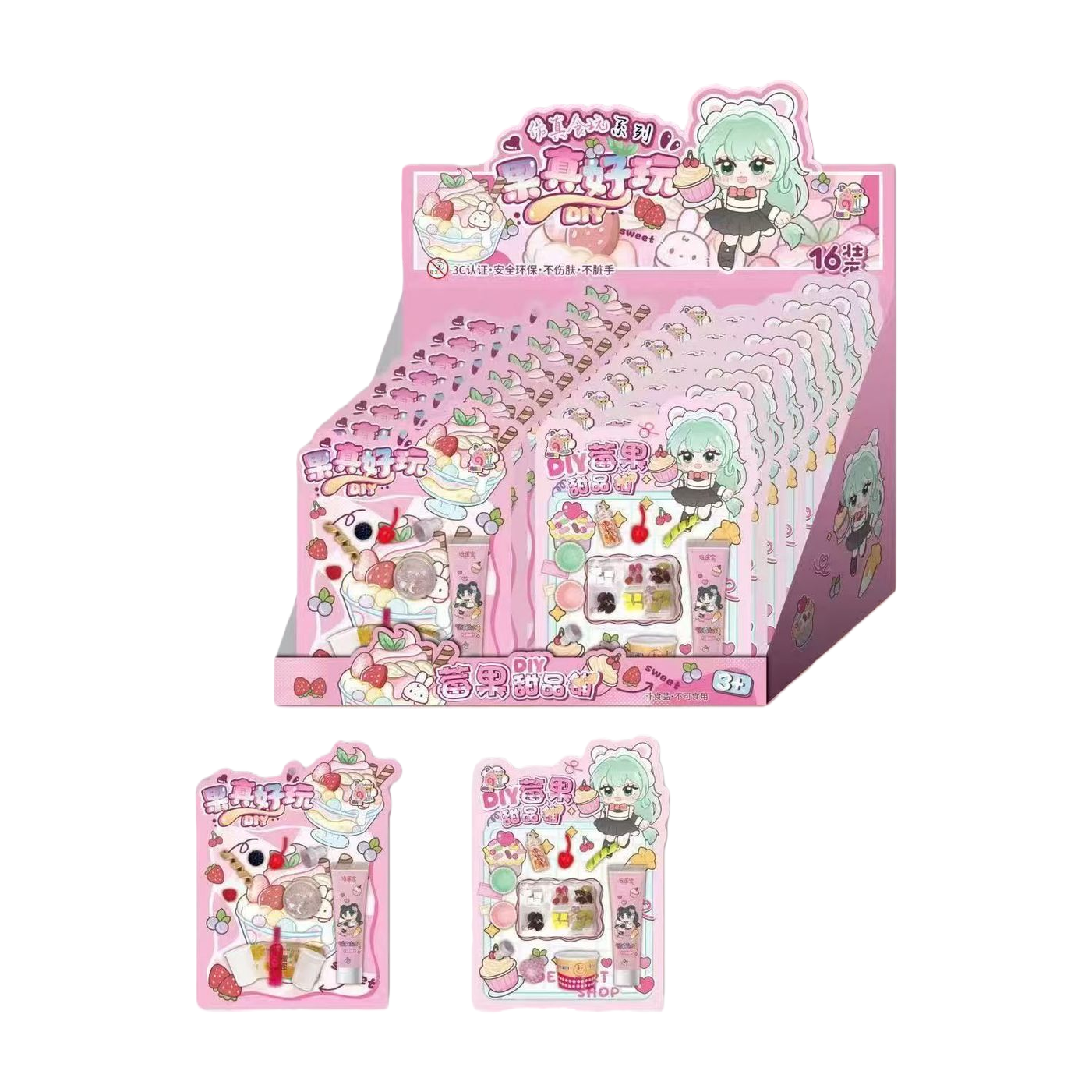 Peilebao - Fruit Town Fun DIY Cream Glue Simulation Food Play Series 152346526