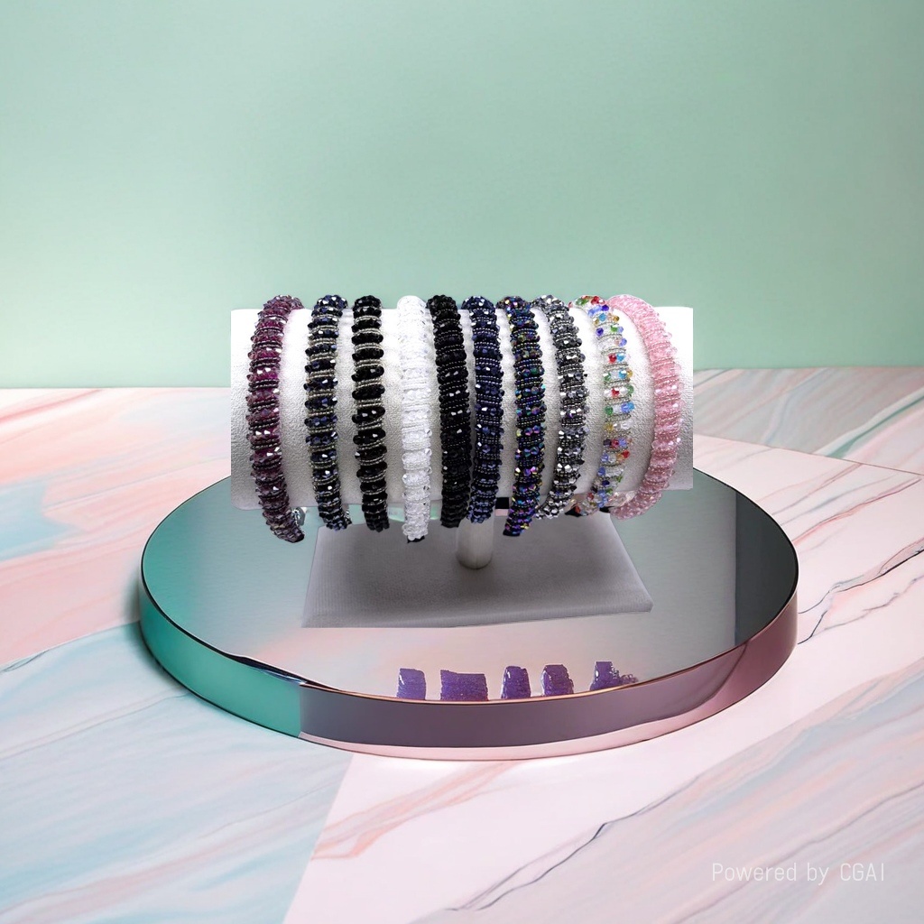 Multicolored beaded and fragrant beaded amethyst bracelet, suitable for both men and women Specification image