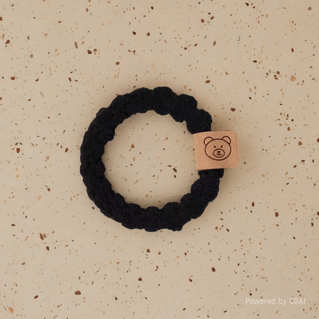 وشعر المعوي المخملي الاسود بالكورية مع علامات على قشرة الدب Application Scenario