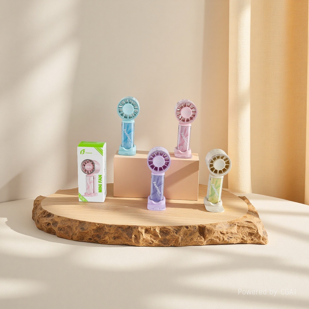 Simple and colorful mini handheld fan, portable handheld electric fan with multi-speed wind force and silent design Application Scenario