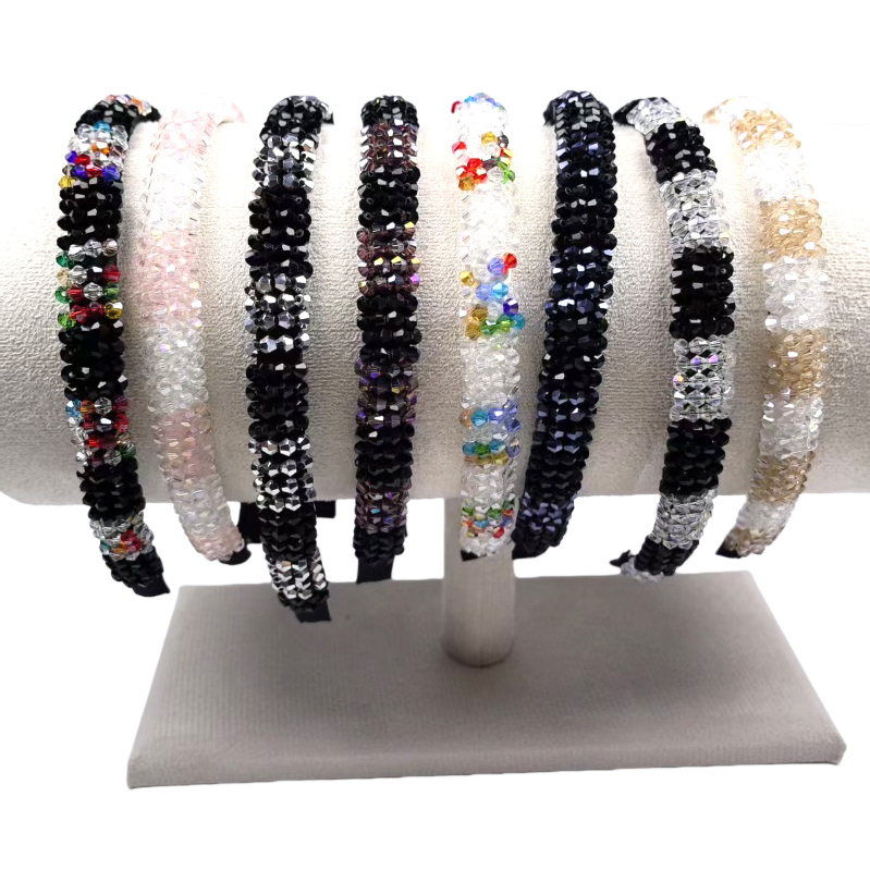 Korean-style color beaded fabric hair band for children, Christmas and women Item Picture