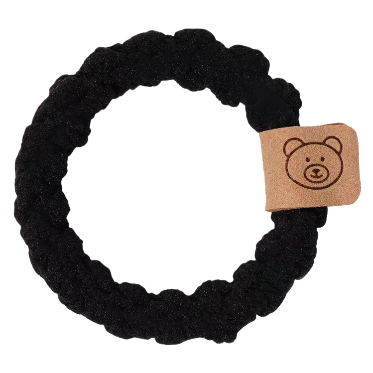 وشعر المعوي المخملي الاسود بالكورية مع علامات على قشرة الدب Item Picture