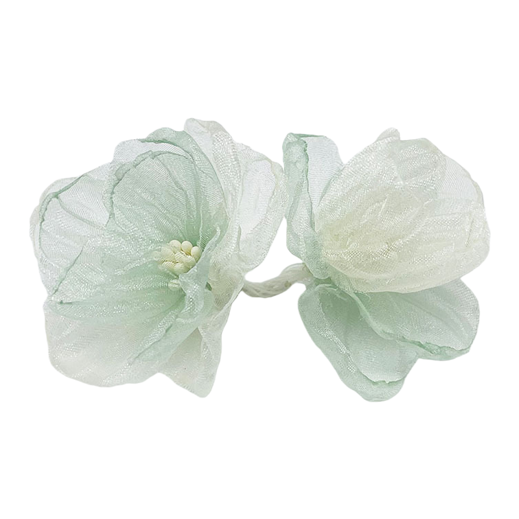 浅绿色绢花仿真藤条花丝带装饰人造花花头
