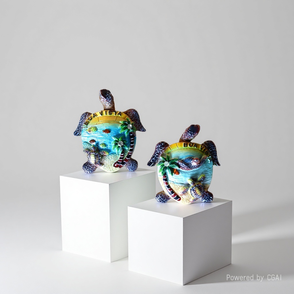Customized resin fridge magnets for Cape Verde, Africa, Marine scenic spot tourist souvenirs, three-dimensional magnetic tile gifts details Picture