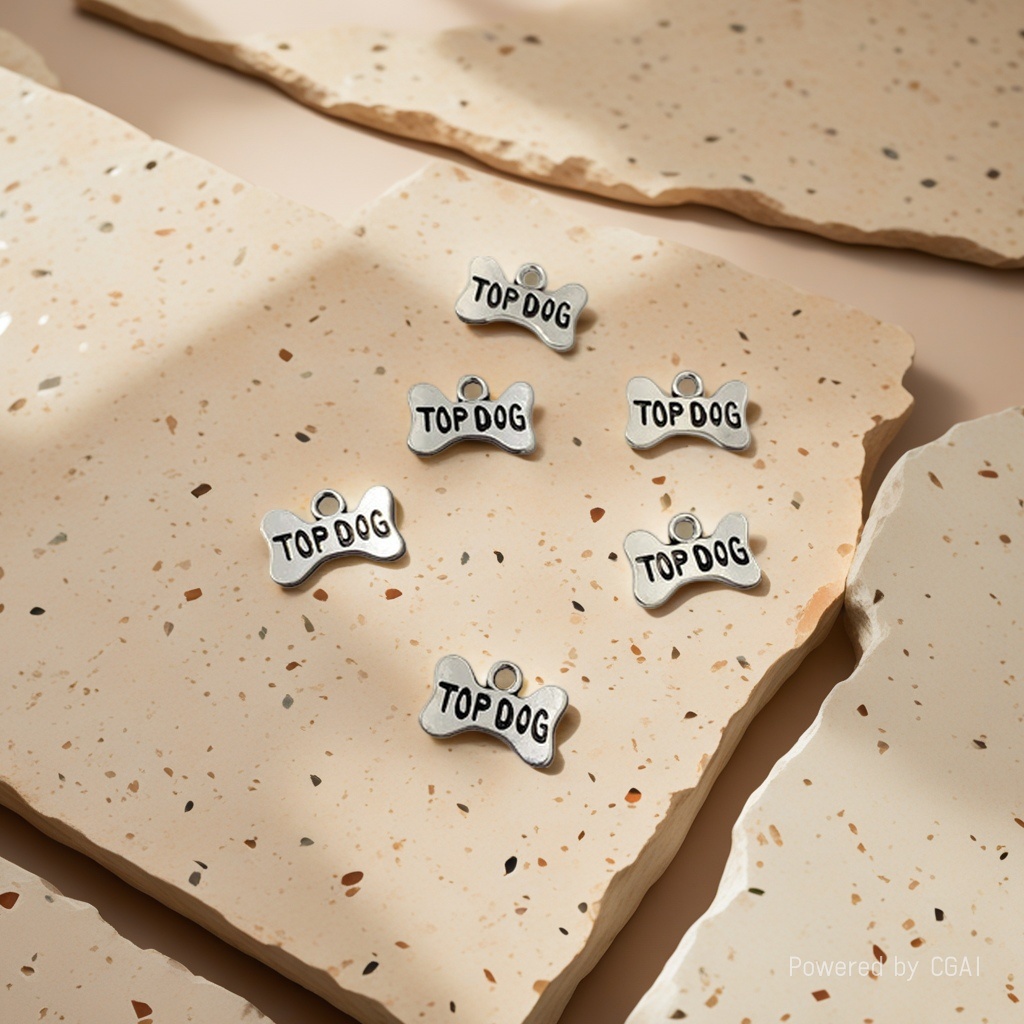 DIY zinc alloy jewelry accessories: dog tags, lettering, dog bone pendants, necklaces, bracelets, beads, keychains details Picture