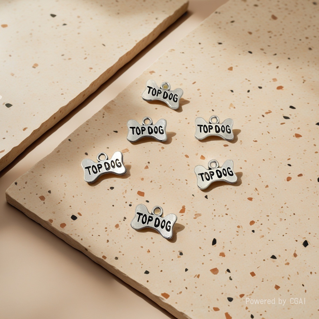 DIY zinc alloy jewelry accessories: dog tags, lettering, dog bone pendants, necklaces, bracelets, beads, keychains Application Scenario