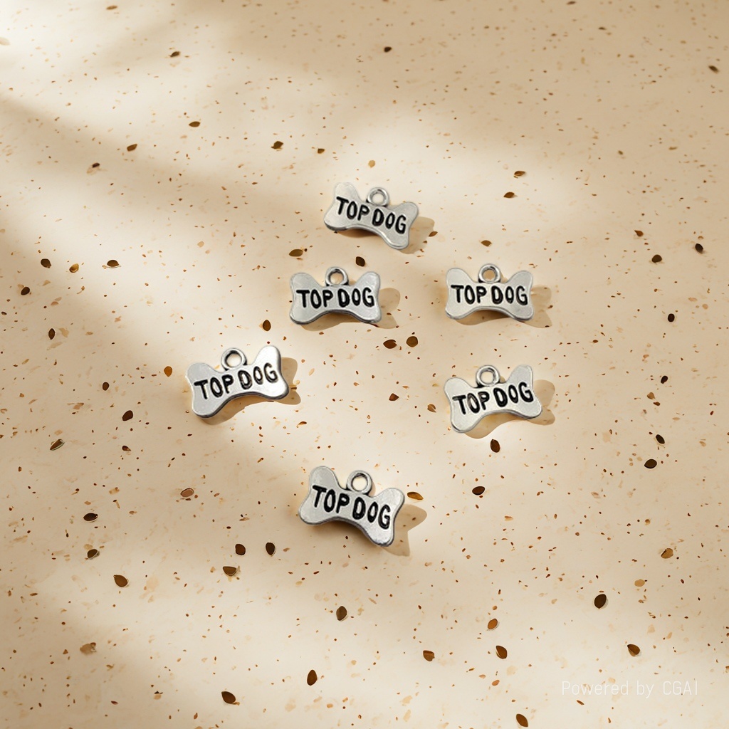 DIY zinc alloy jewelry accessories: dog tags, lettering, dog bone pendants, necklaces, bracelets, beads, keychains Specification image