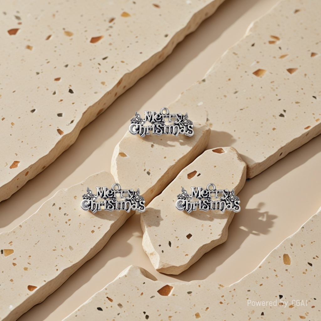 DIY zinc alloy is a popular Christmas English letter pendant, necklace, bracelet and keychain in Europe and America Application Scenario
