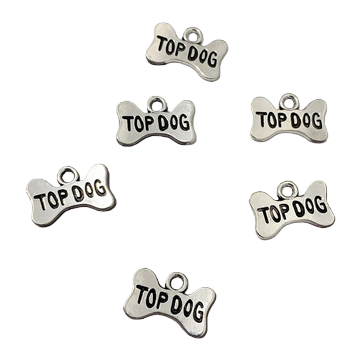 DIY zinc alloy jewelry accessories: dog tags, lettering, dog bone pendants, necklaces, bracelets, beads, keychains Item Picture
