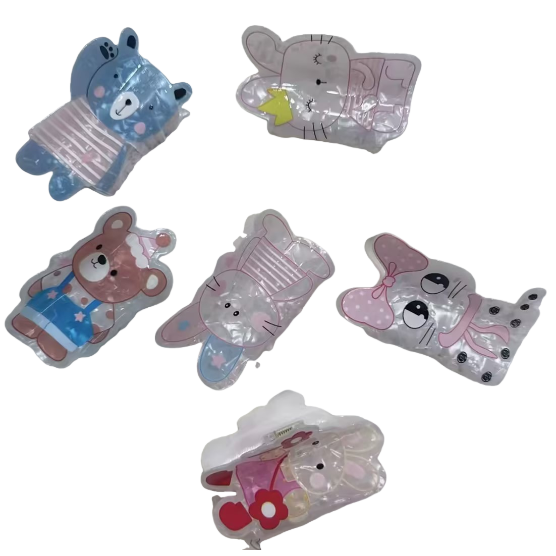 Colorful cartoon shark clip children's hair accessories and hairpin ornaments Application Scenario