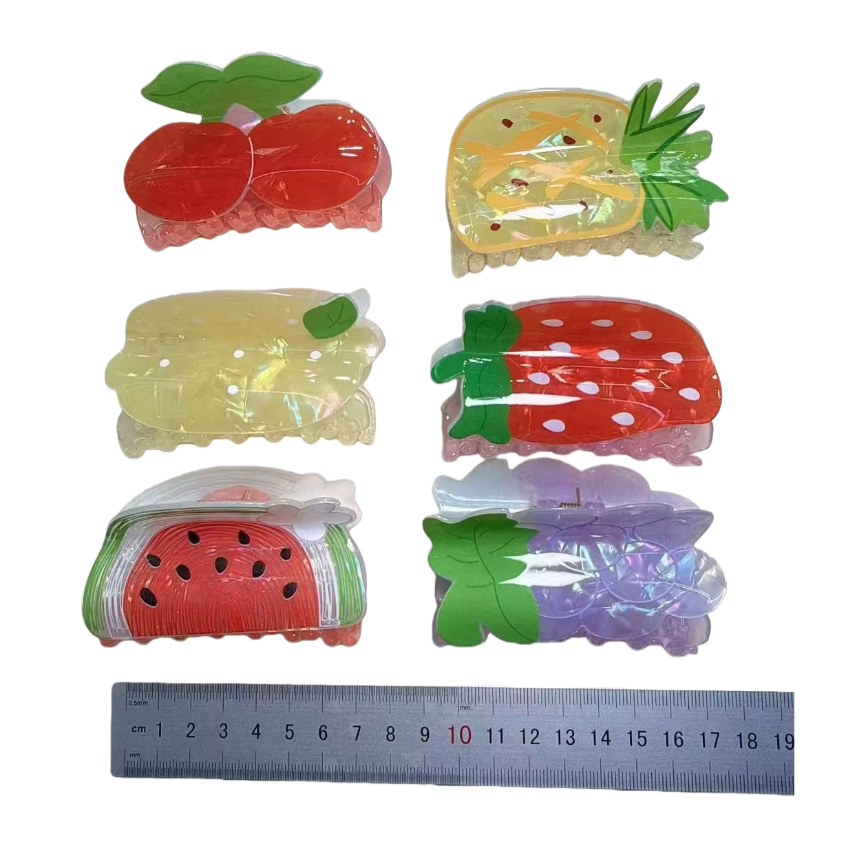 Colorful fruit-shaped children's hair clips and shark clips hair accessories Item Picture