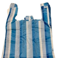 Blue and white striped square OPP plastic clothing bag and underwear packaging bag, made of PVC material Application Scenario