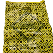 Yellow diamond-shaped checkered square OPP plastic clothing bag and underwear packaging bag, made of PVC material Application Scenario