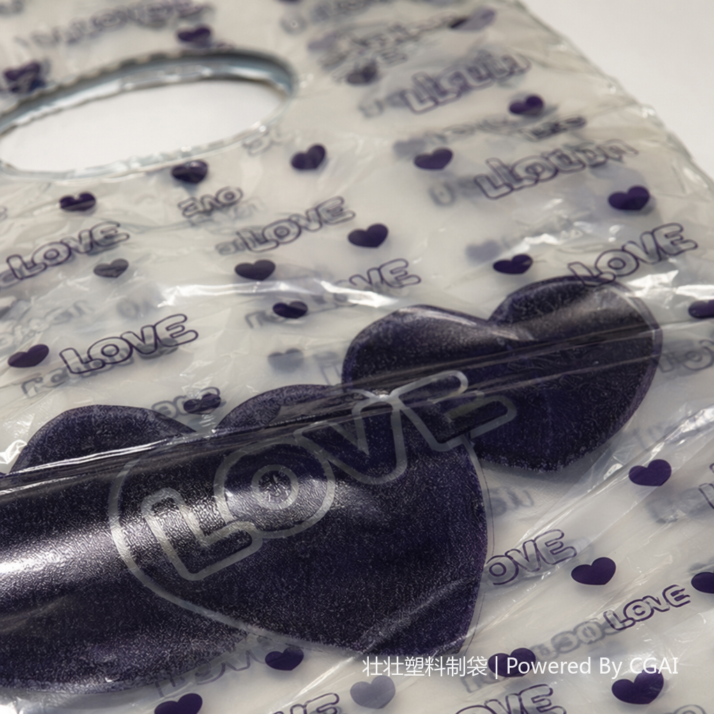 Purple heart-shaped patterned plastic food bag, special nylon aluminum foil self-standing and self-sealing bag for milk tea, coffee and dog food Application Scenario