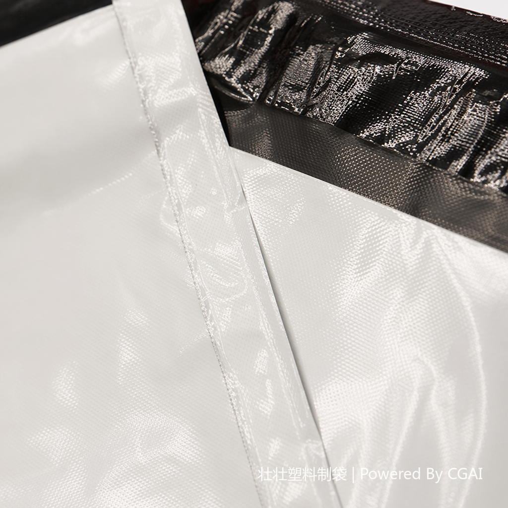 Thickened white express packaging bags are tear-resistant and durable details Picture
