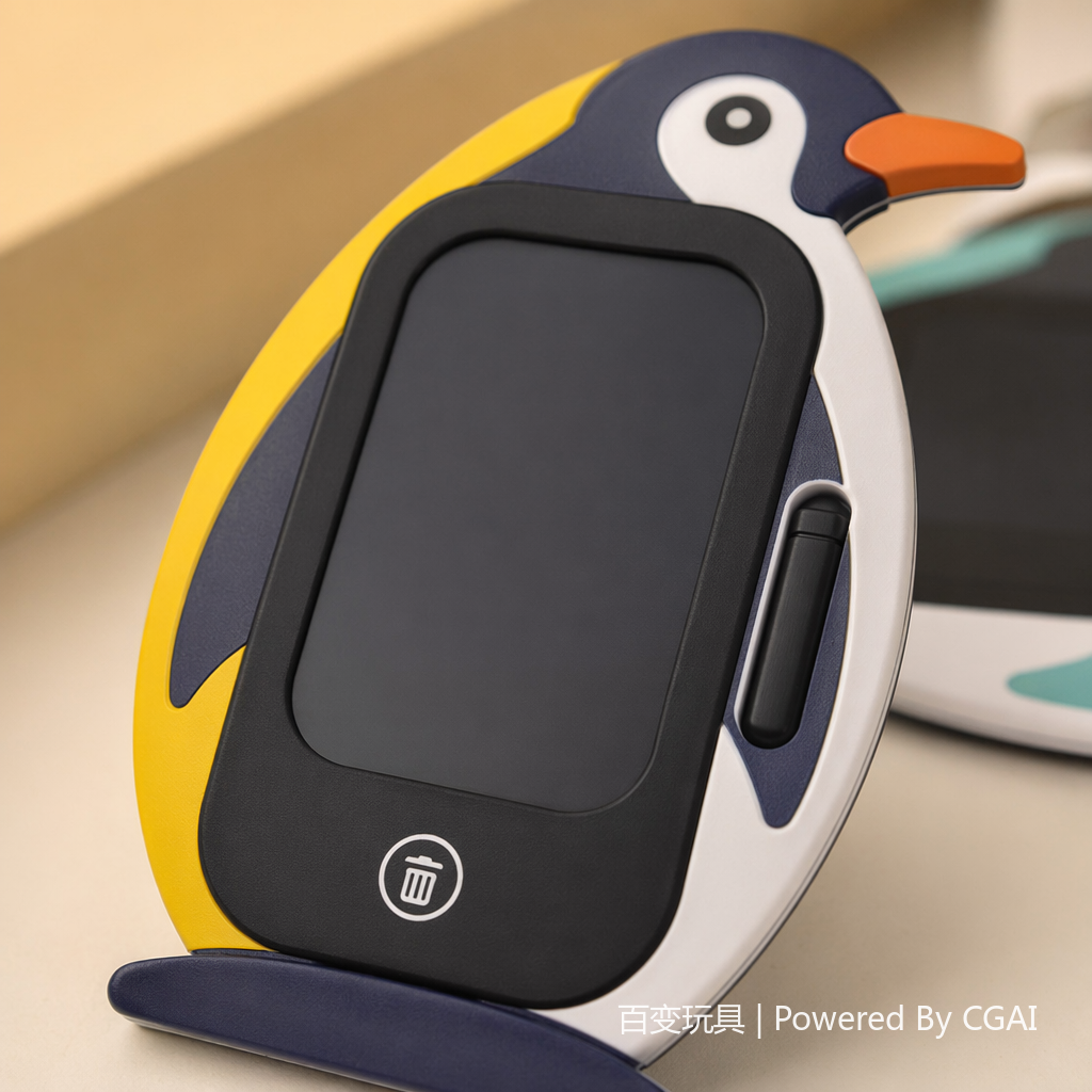 BB4502-3C Versatile toy manufacturer direct supply of colorful penguin-shaped LED children's cartoon writing tablet Application Scenario