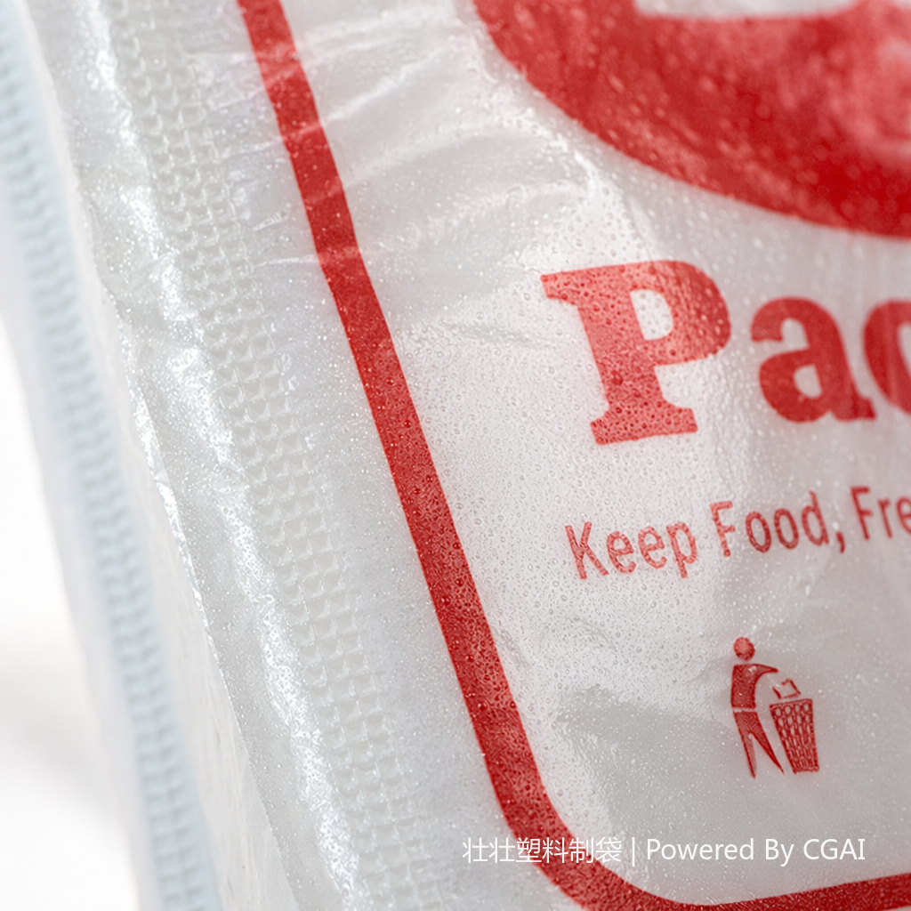 White square OPP plastic flat bag packaging bag made of PVC environmentally friendly material Specification image