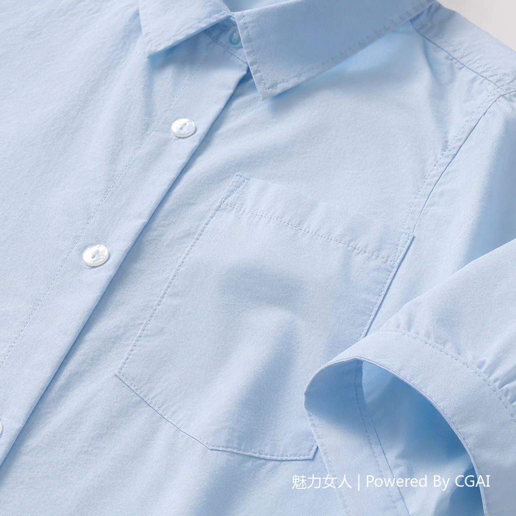 A fresh and artistic style women's 7-inch sleeve casual shirt 2025 summer new style versatile and elegant top 093003487 Application Scenario