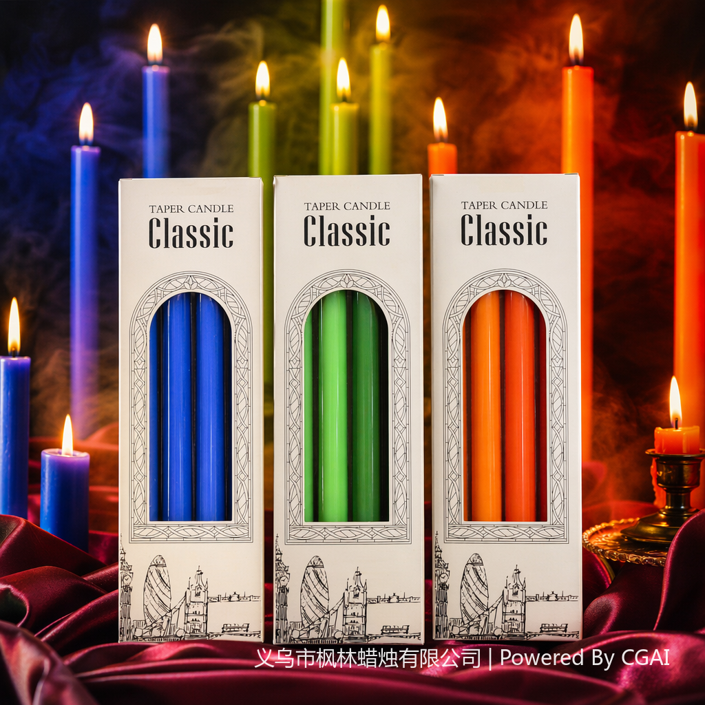 The beige wooden box packaging is paired with a scented candle gift box, presenting a simple Nordic style Specification image