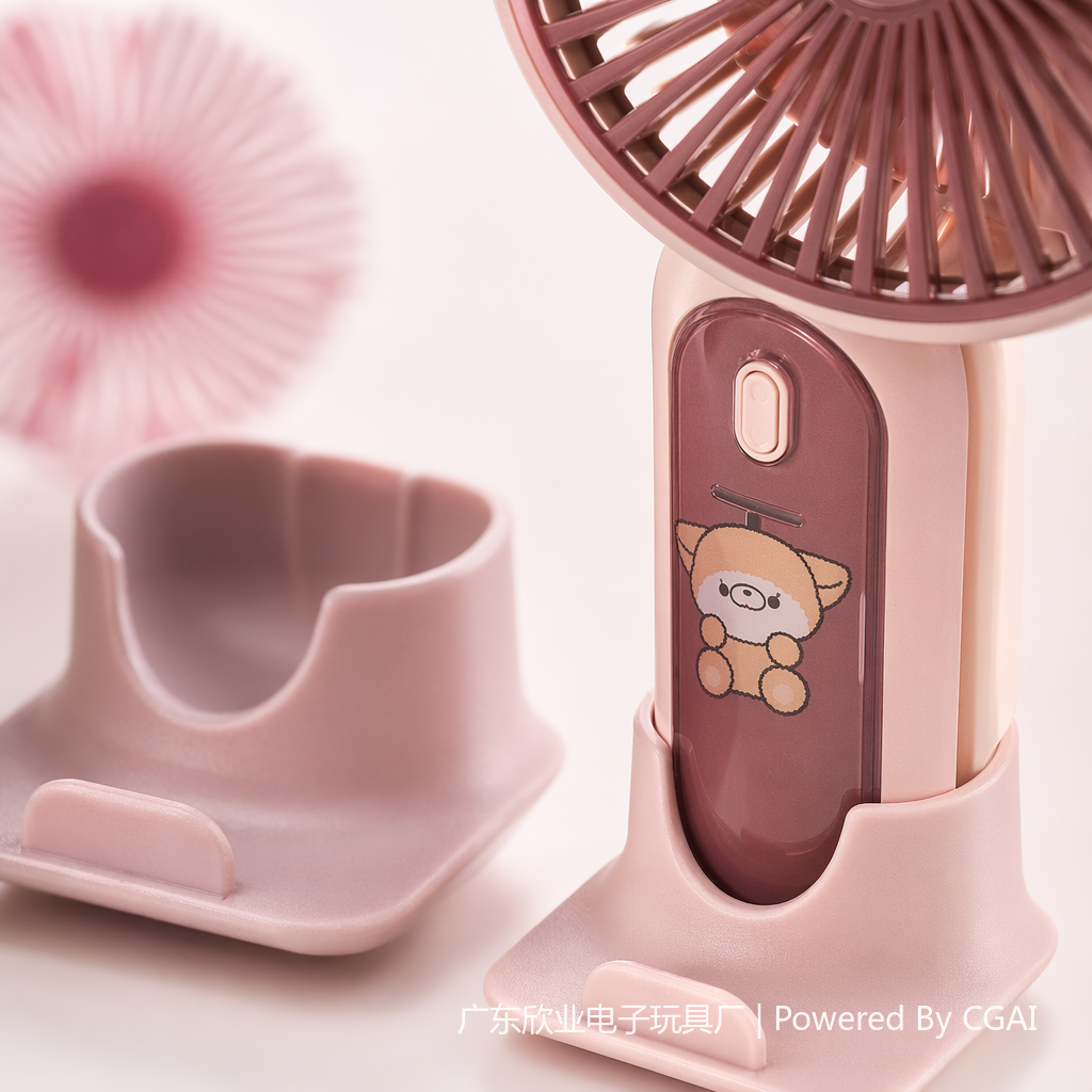 K801 Handheld mini colorful small fan, student neck-hanging outdoor portable small fan Application Scenario
