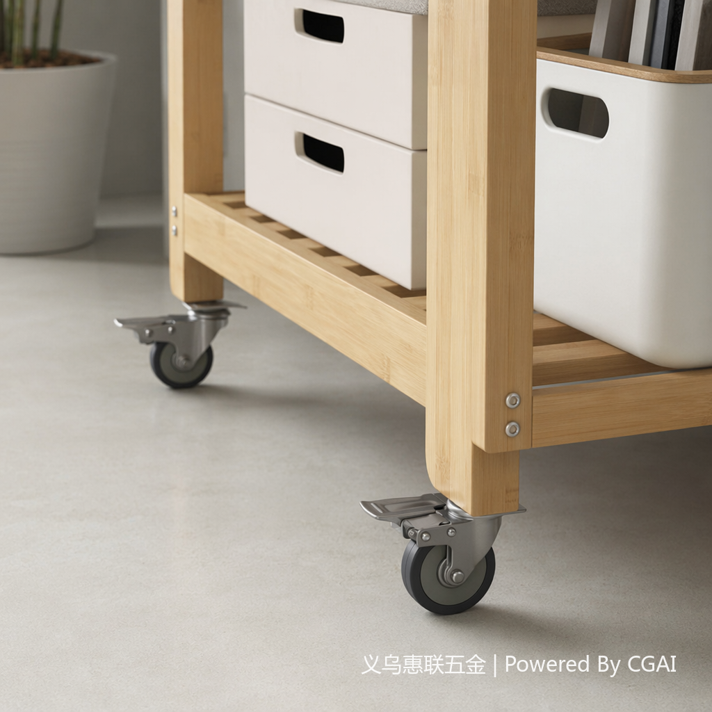 The grey swivel wheels are compatible with other universal parts for electric vehicles, which are load-bearing, quiet and wear-resistant details Picture