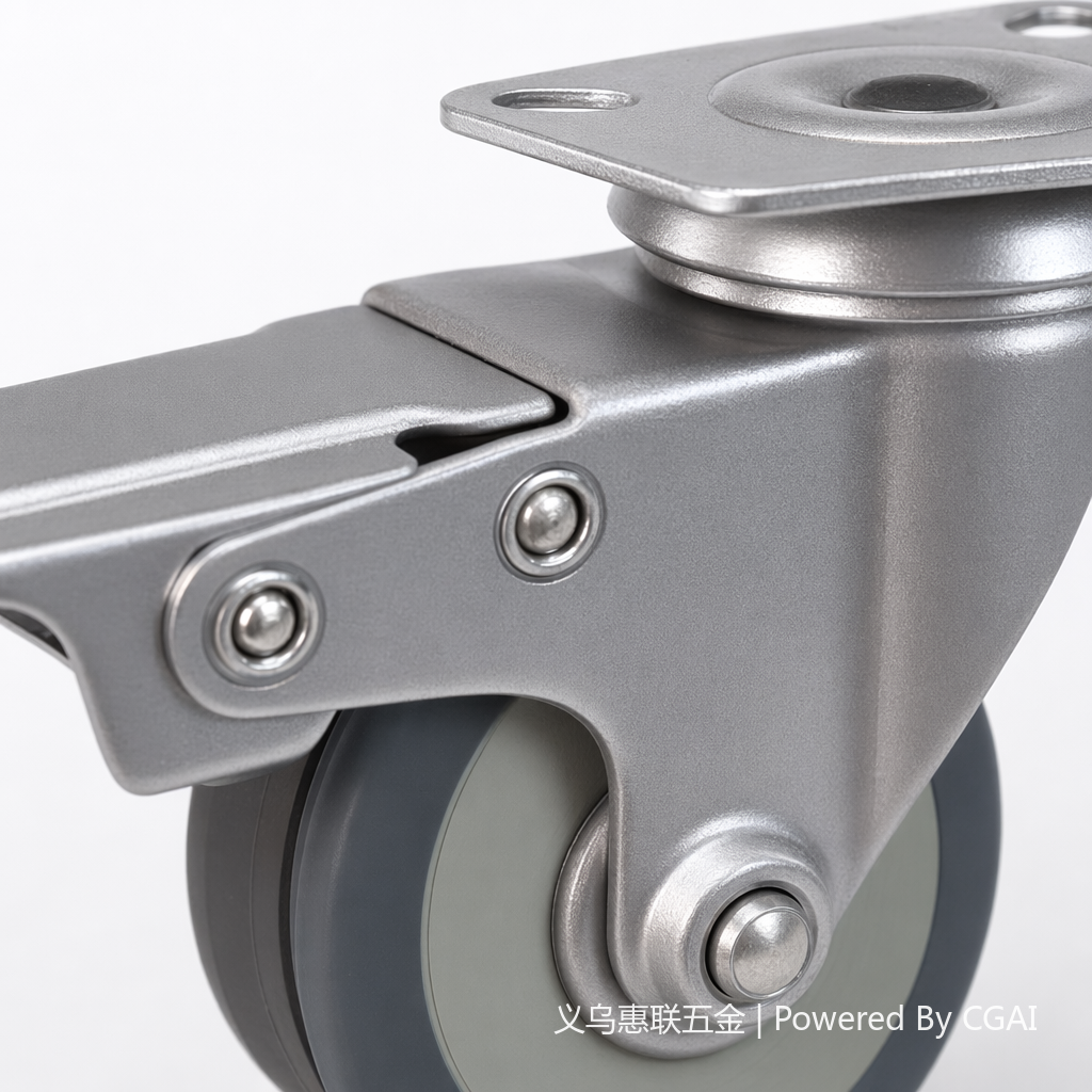 The grey swivel wheels are compatible with other universal parts for electric vehicles, which are load-bearing, quiet and wear-resistant Application Scenario